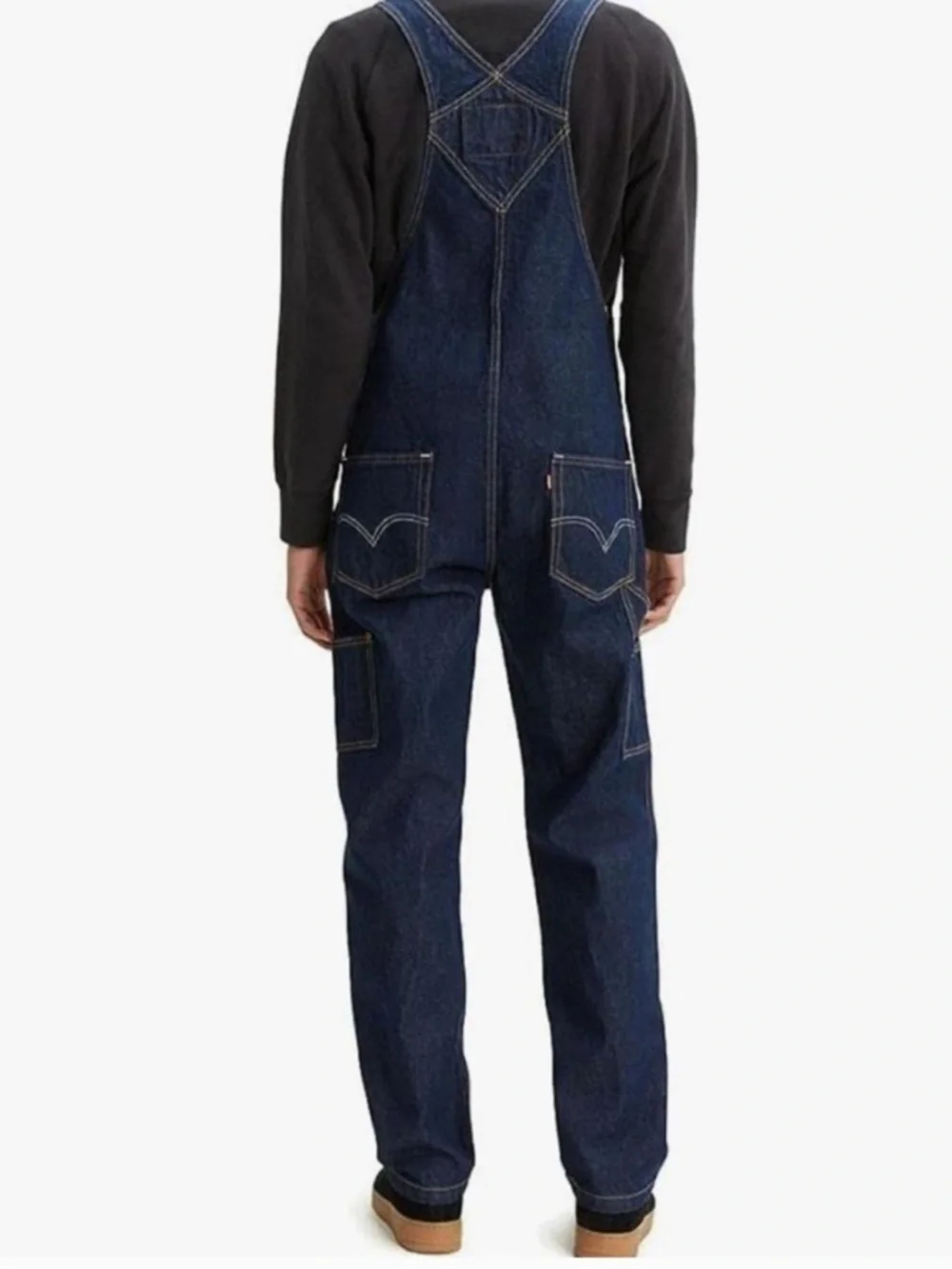 Levi’s Men’s RT Carpenter 100% Cotton Denim Dark Wash Overalls Size XL